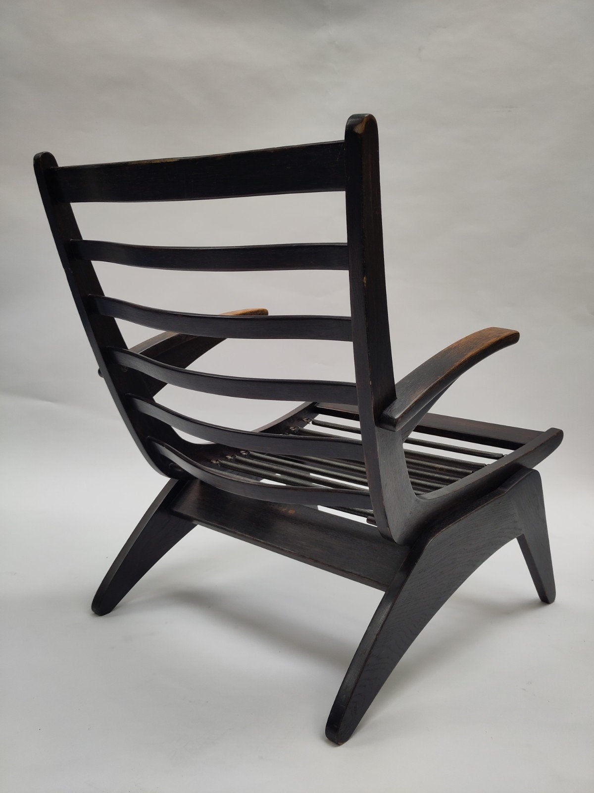 Jan Den Drijver fauteuil De Stijl Hout stoel opknapper, Huis en Inrichting, Fauteuils, Minder dan 50 cm, Gebruikt, ., 75 tot 100 cm