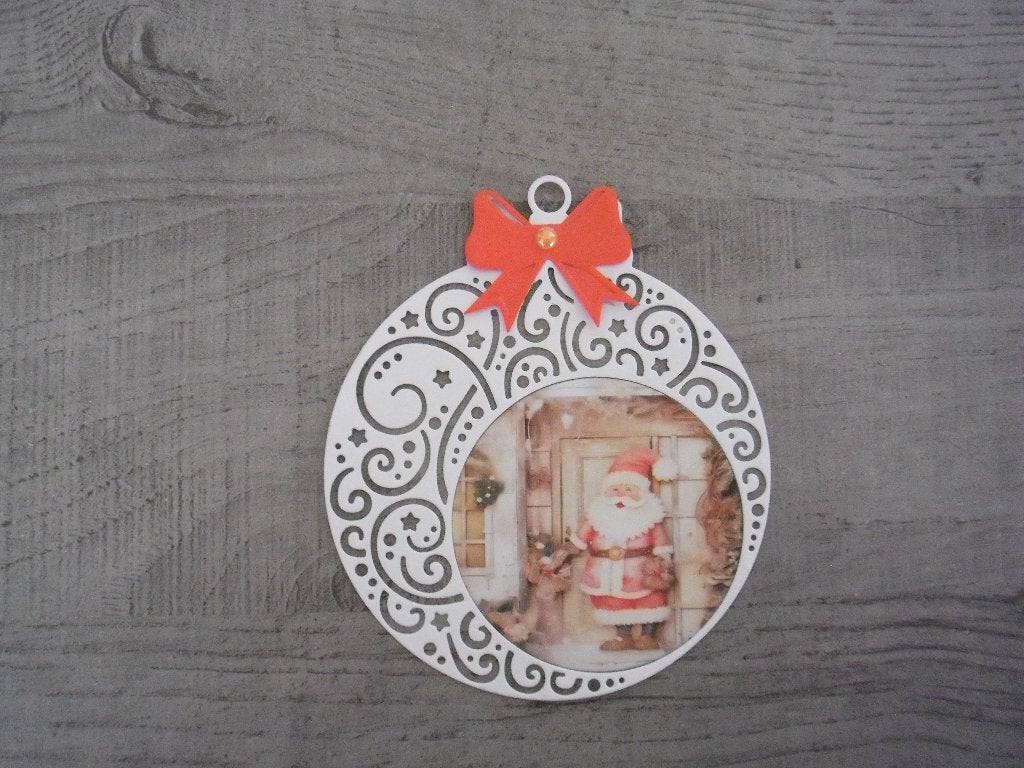 stans kerstbal met plaatje   NR;34, Verzenden, Nieuw, Kerst, Pons of Mal