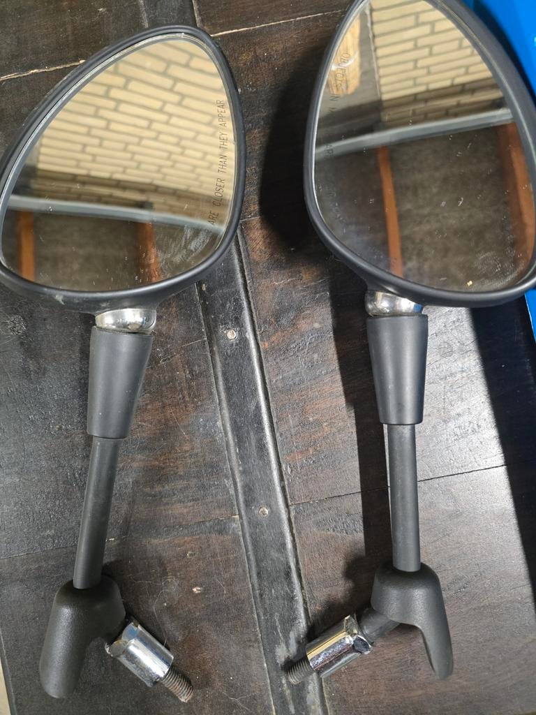 Originele Vespa Sprint zwarte matte achteruitkijkspiegels, Ophalen of Verzenden