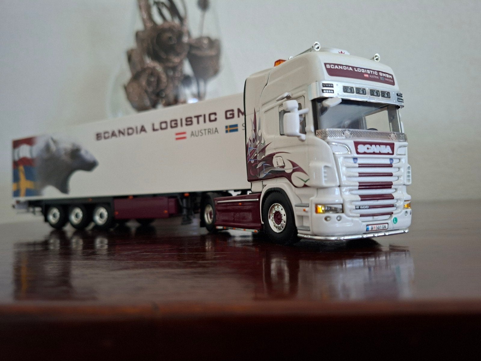 wsi Scania R 450 van Scandia Logistic, Ophalen of Verzenden, Zo goed als nieuw, Bus of Vrachtwagen, Wsi
