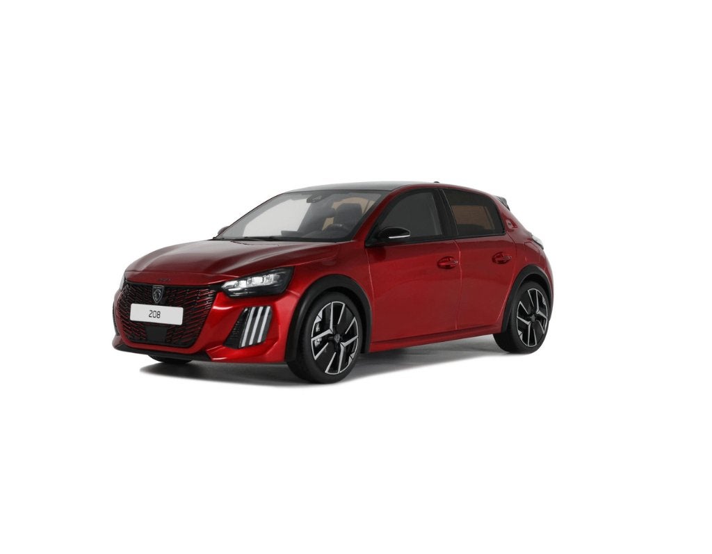 Peugeot 208 GT Hybrid Rood 2024 1/18 OTTO MOBILE REF. OT1163