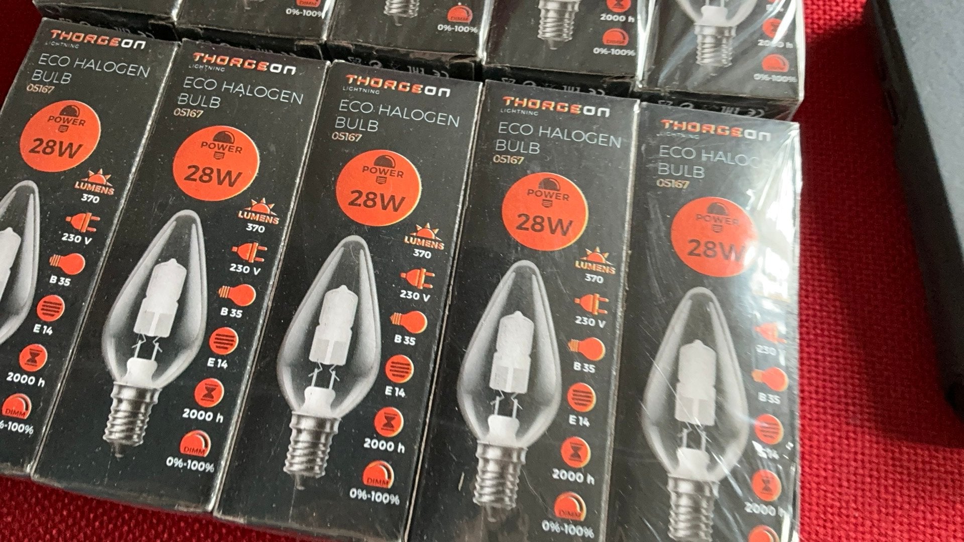 Halogeen kaarslamp 28 wattE 14 fitting Helder, Dimbaar, E14 (klein), Nieuw, Ophalen of Verzenden