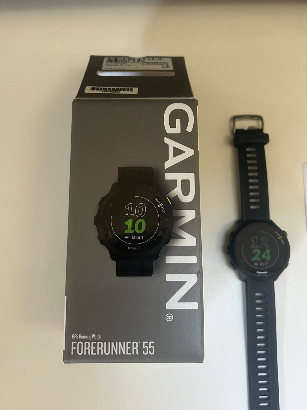 Garmin forerunner 55 zo goed als nieuw, Sieraden, Tassen en Uiterlijk, Zwart, Ophalen of Verzenden, Zo goed als nieuw, Waterdicht