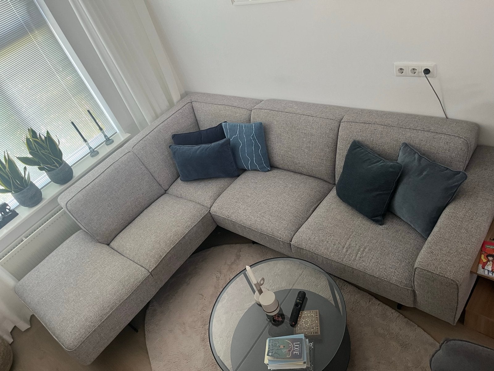 Zo goed als nieuwe hoekbank - Rook- en huisdiervrij, Huis en Inrichting, 250 tot 300 cm, 100 tot 125 cm, Hoekbank, Ophalen of Verzenden