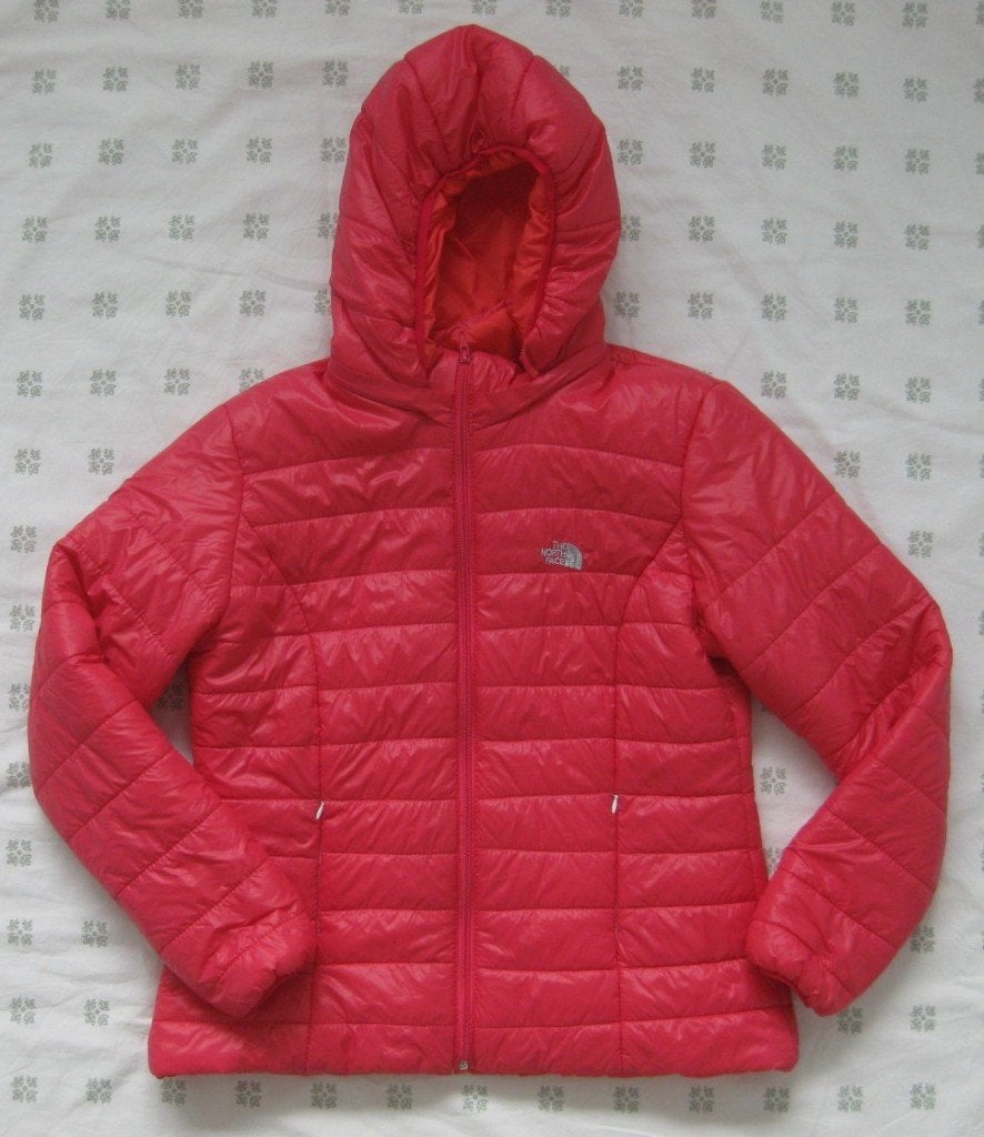 The North Face roze donsjas, mat capuchon XL, 42, Maat 42/44 (L), Ophalen of Verzenden, Zo goed als nieuw, The North Face
