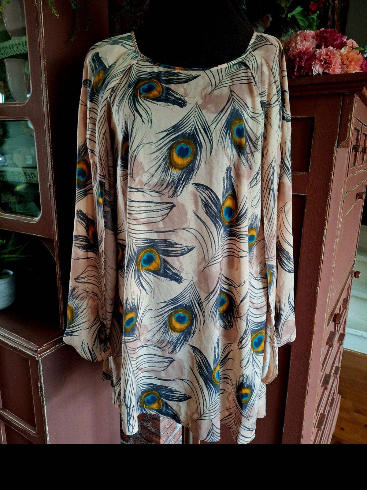 Prachtige blouse monkl s, Ophalen of Verzenden, Zo goed als nieuw, Maat 38/40 (M), Meerkleurig