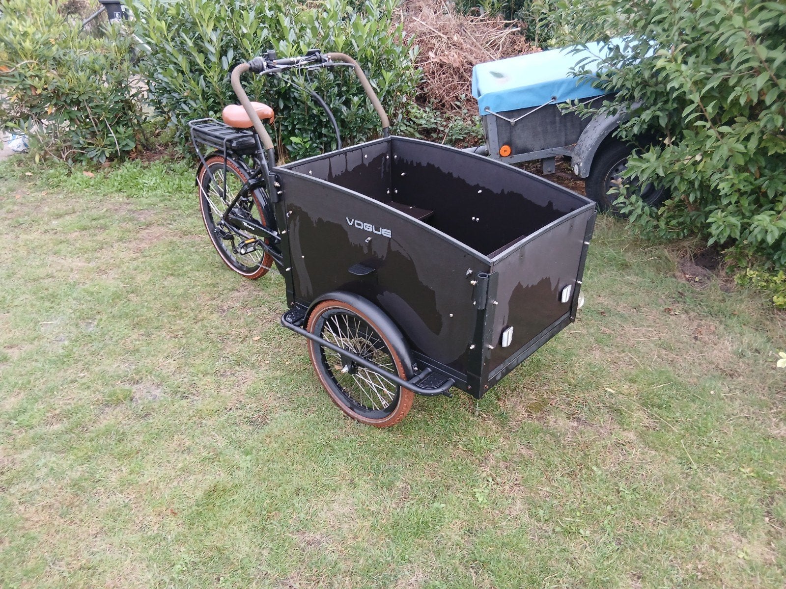 Troy Vogue bakfiets uit 2021, Fietsen en Brommers, 4 kinderen of meer, Gebruikt, Elektrisch, Schijfrem