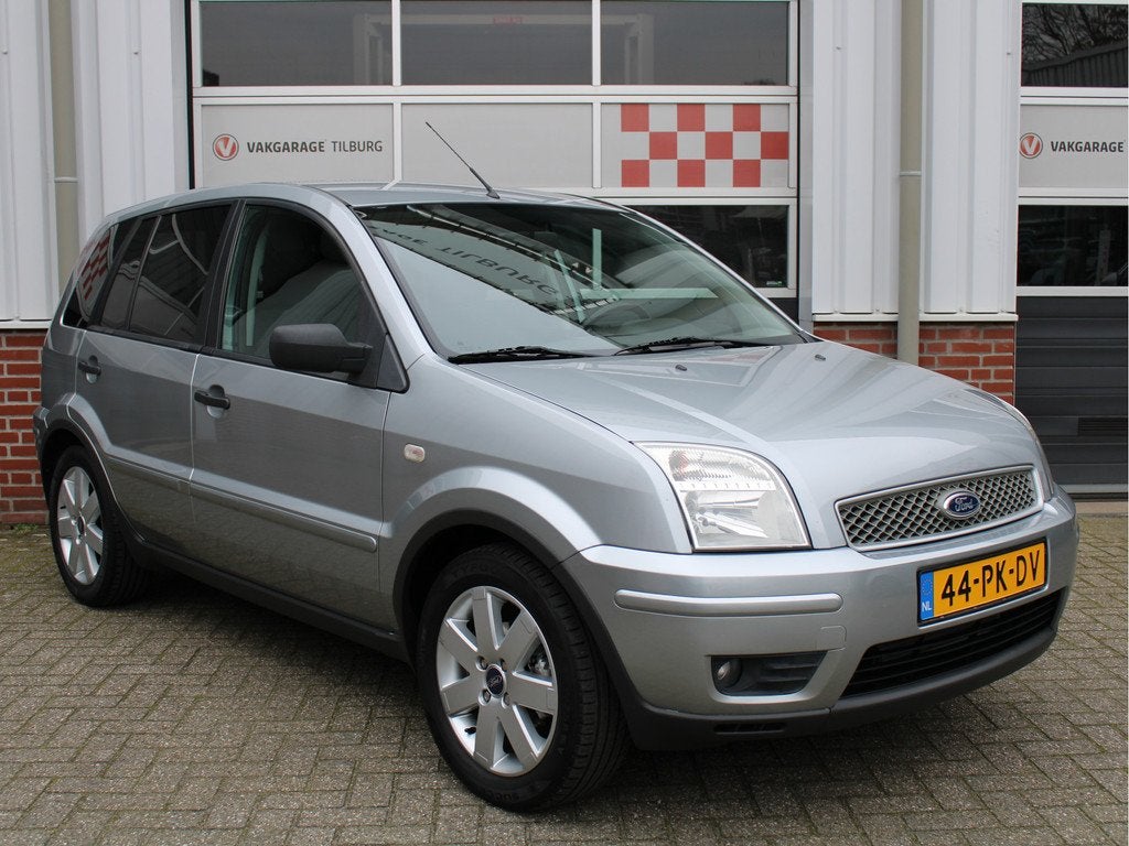 Ford Fusion 1.4-16V Futura AIRCO/Trekhaak/16'LM/Donker glas/, Auto's, Ford, Voorwielaandrijving, Zwart, 82 pk, Origineel Nederlands