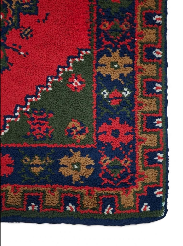 Vintage oosters wol Smyrna tapijt Retro medallion 100x173cm, Huis en Inrichting, Stoffering | Tapijten en Kleden, Oosters, Vintage, Traditioneel