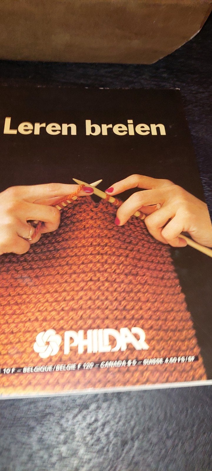 BLAD PHILDAR LEREN BREIEN MET PATRONEN, Ophalen of Verzenden, Gebruikt, Breien, Patroon of Boek