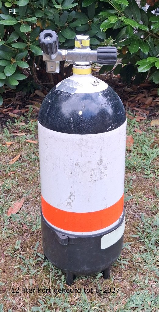 duikfles 12 ltr kort, Ophalen, Gebruikt, Duikfles