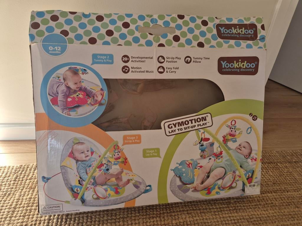 Yookidoo Gymotion Lay to Sit-Up Play Speelkleed, Ophalen of Verzenden, Zo goed als nieuw, Speelkleed, Met geluid