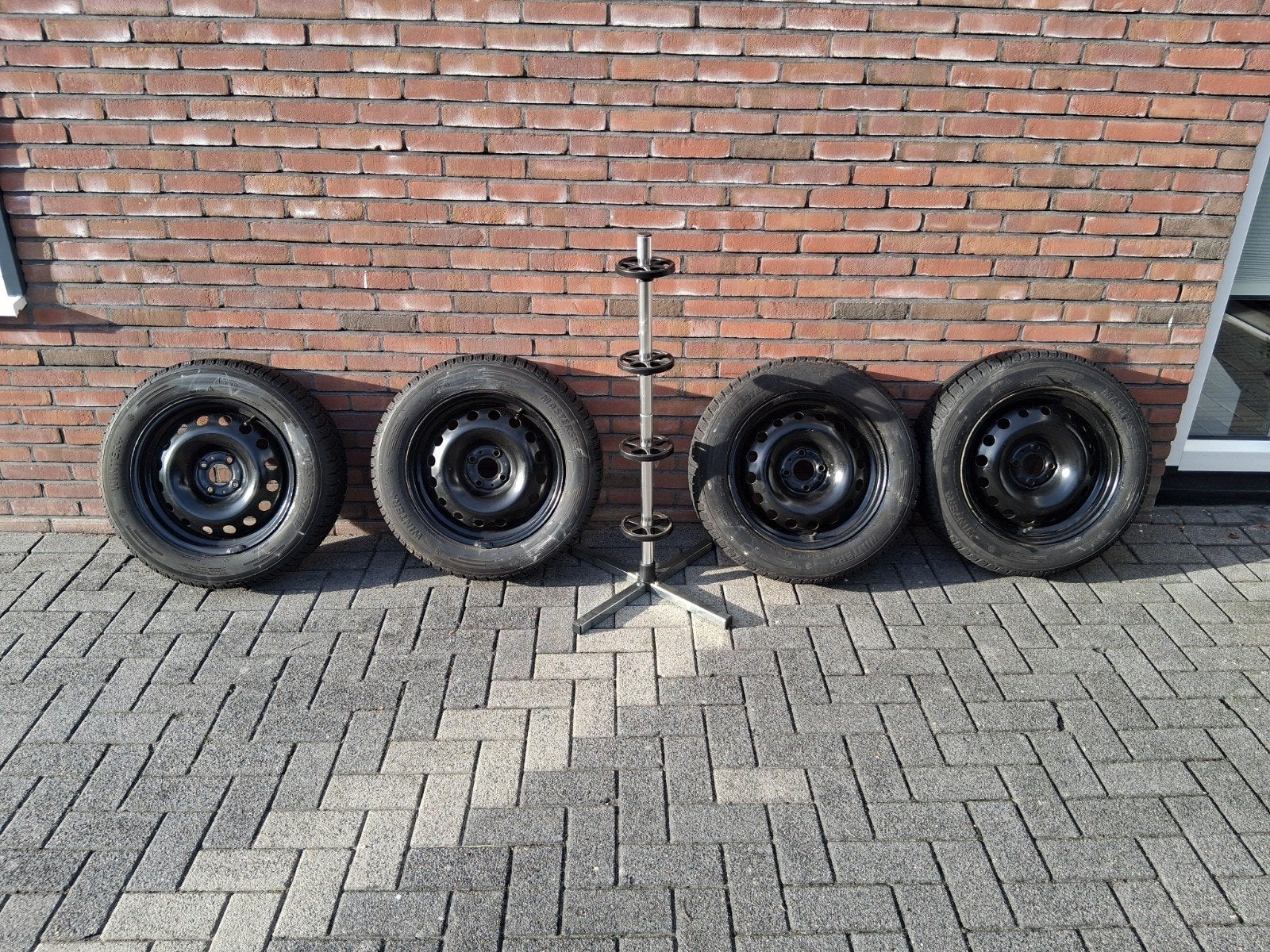 Renault Captur.Winterbanden op stalen velg 205/60R16, Auto-onderdelen, Ophalen, Gebruikt, 16 inch, Banden en Velgen