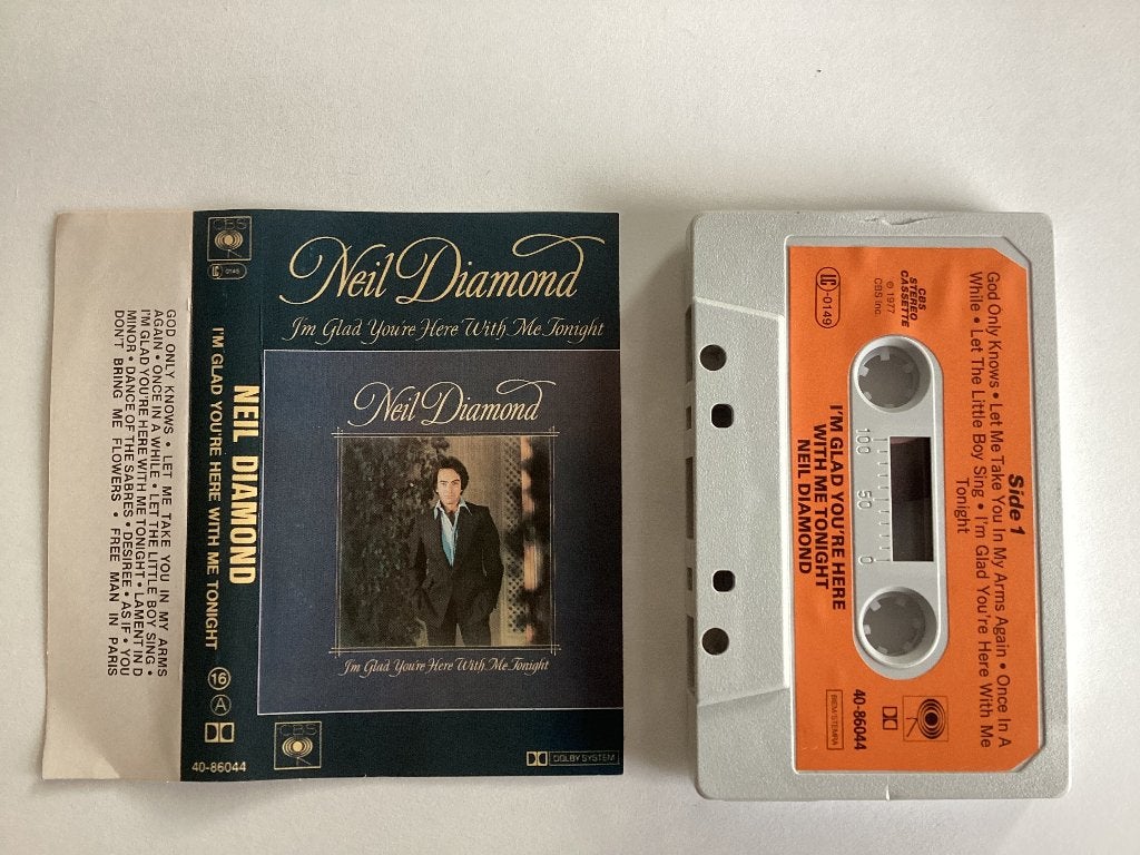 Neil Diamond I'm glad You're here with me MC, Gebruikt, 1 bandje, Ophalen of Verzenden, Origineel