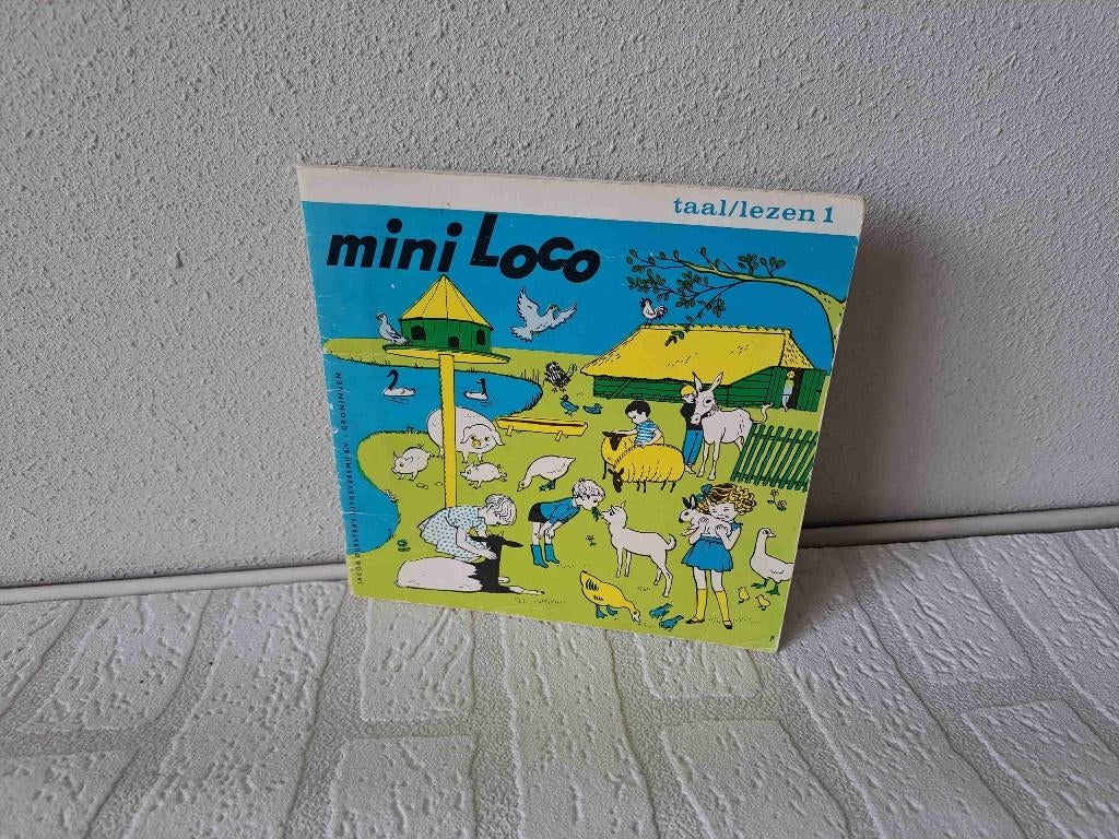 Mini loco boekje Taal-lezen 1 17.5x17.5cm Vintage jaren 70, Ophalen of Verzenden, Gebruikt