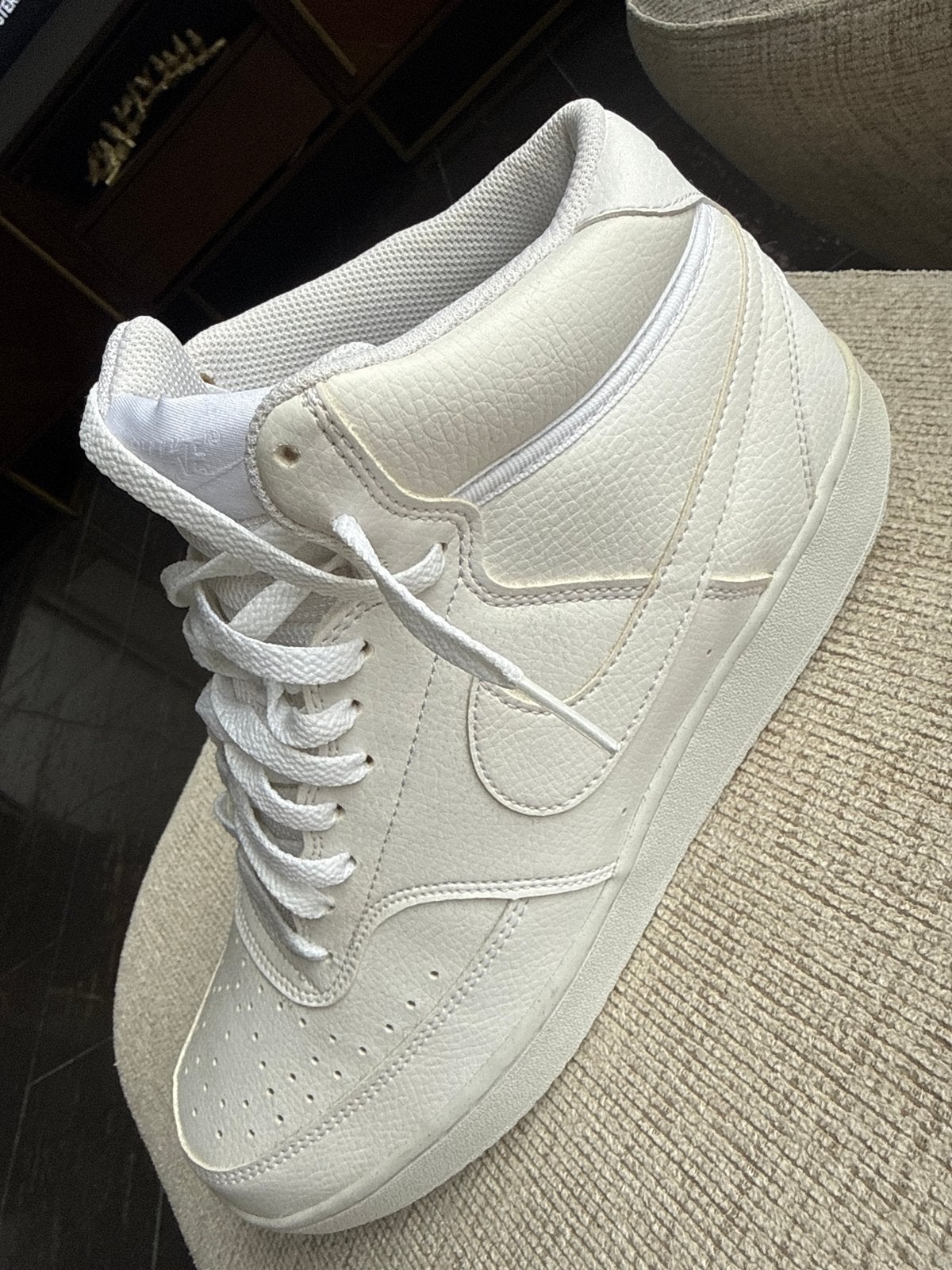 Nike Court Vision Mid Next Nature - Maat 45, Ophalen of Verzenden, Nieuw, Wit, Sneakers of Gympen