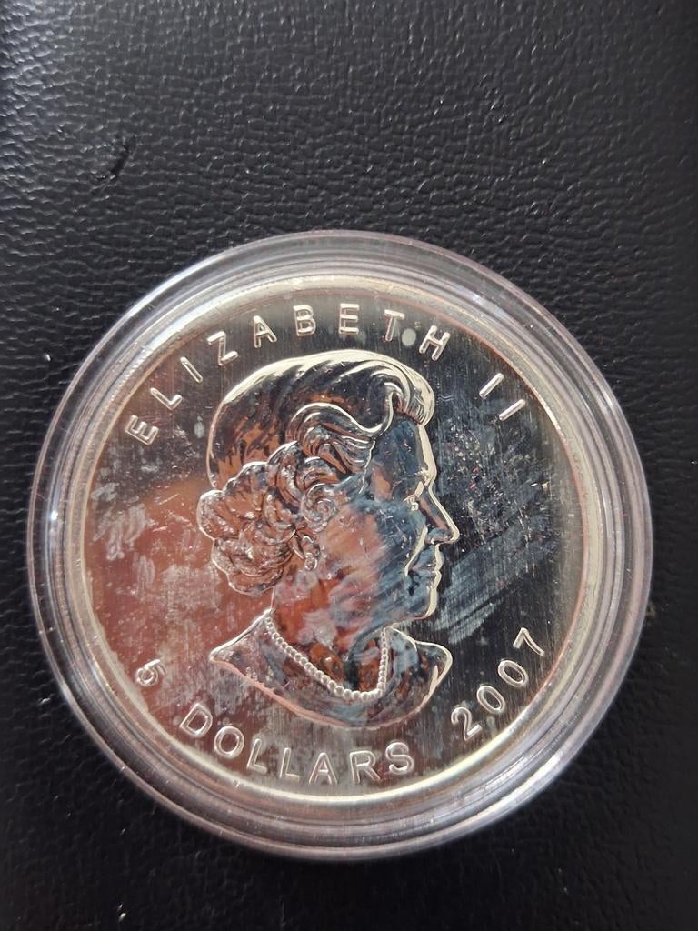 Canada Zilveren Maple Leaf 2007, Ophalen of Verzenden, Zilver