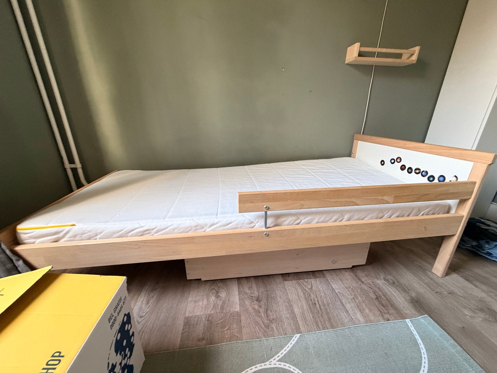 Ikea peuterbed met lade, Gebruikt, 70 tot 85 cm, 140 tot 160 cm, Ophalen