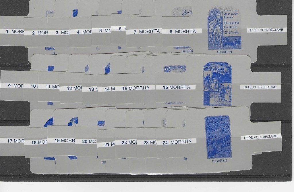 reeks 771  reclamen  1-24   sigarenbanden, Ophalen of Verzenden, Zo goed als nieuw, Sigarenbandjes