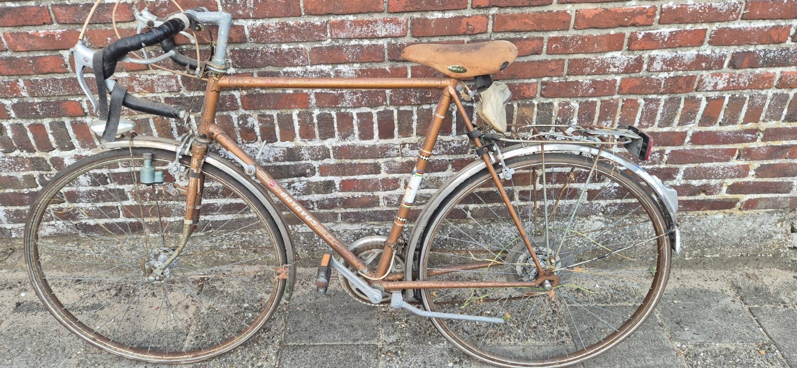Vintage Batavus racefiets, Ophalen