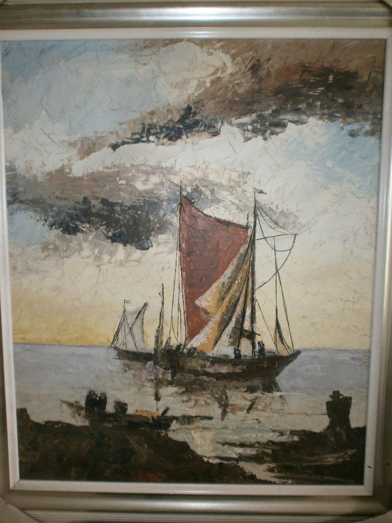 Excellent schilderij pastel op paneel ca 1970 Jan Bevort, Antiek en Kunst, Kunst | Schilderijen | Klassiek, Ophalen