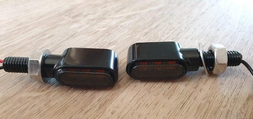 Knipperlichten staal bout - Bobber / Chopper,Tracker e-keur, Motoren, Ophalen of Verzenden