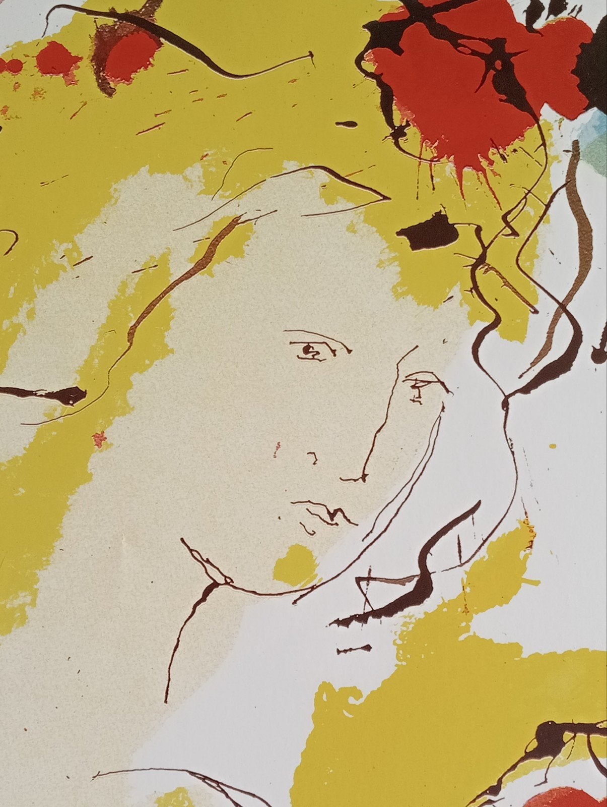 Nic Jonk Print vrouwenfiguur, Ophalen of Verzenden, A1 t/m A3, Film en Tv