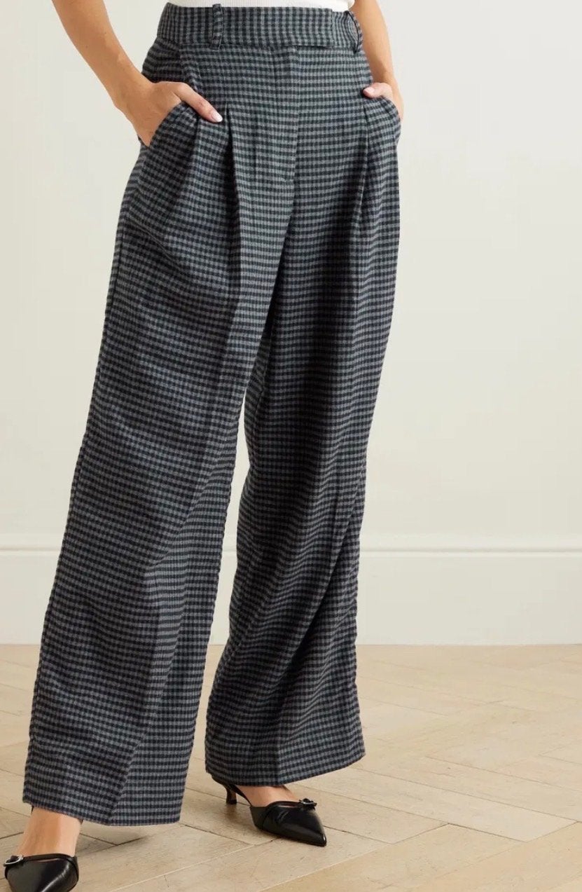 BY MALENE BIRGER Geruite Broek van Biologisch Katoen, Kleding | Dames, Broeken en Pantalons, Zo goed als nieuw, Maat 38/40 (M)
