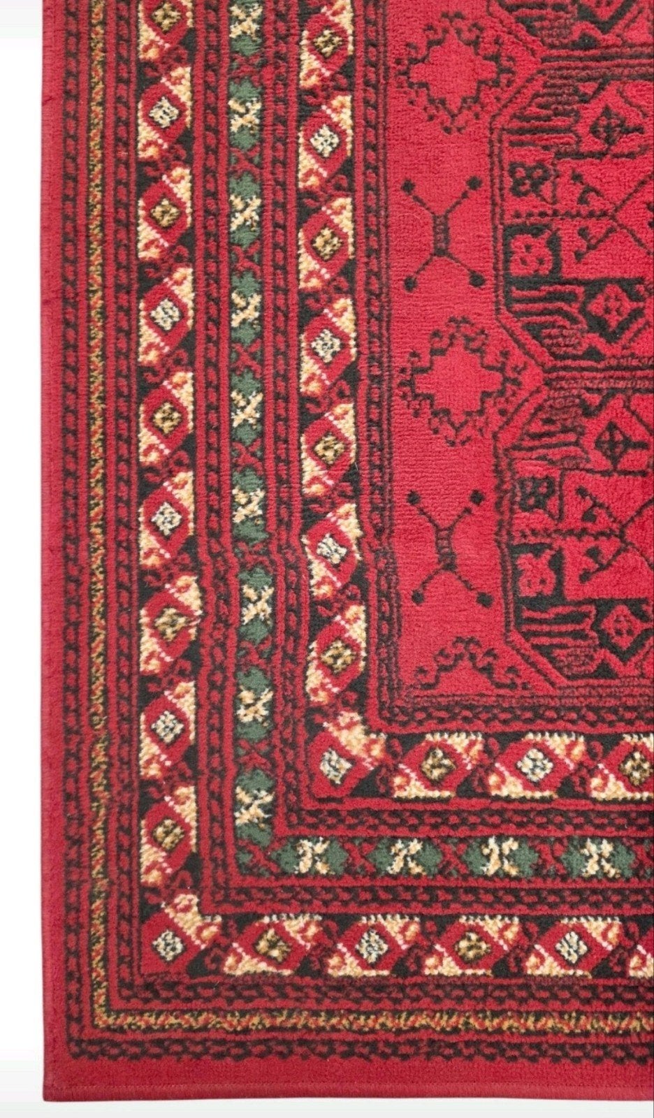 Vintage oosters Bouchara vloerkleed nomad rood 160x228cm, Gebruikt, ., 150 tot 200 cm, Ophalen of Verzenden