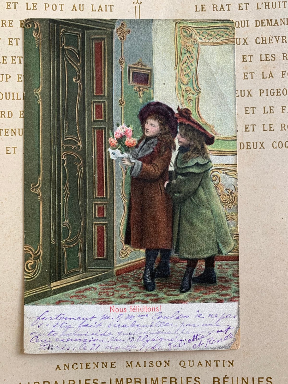 GERESERVEERD 1904 Nous félicitons! (BB), Ophalen of Verzenden, Voor 1920, Gelopen, Kinderen