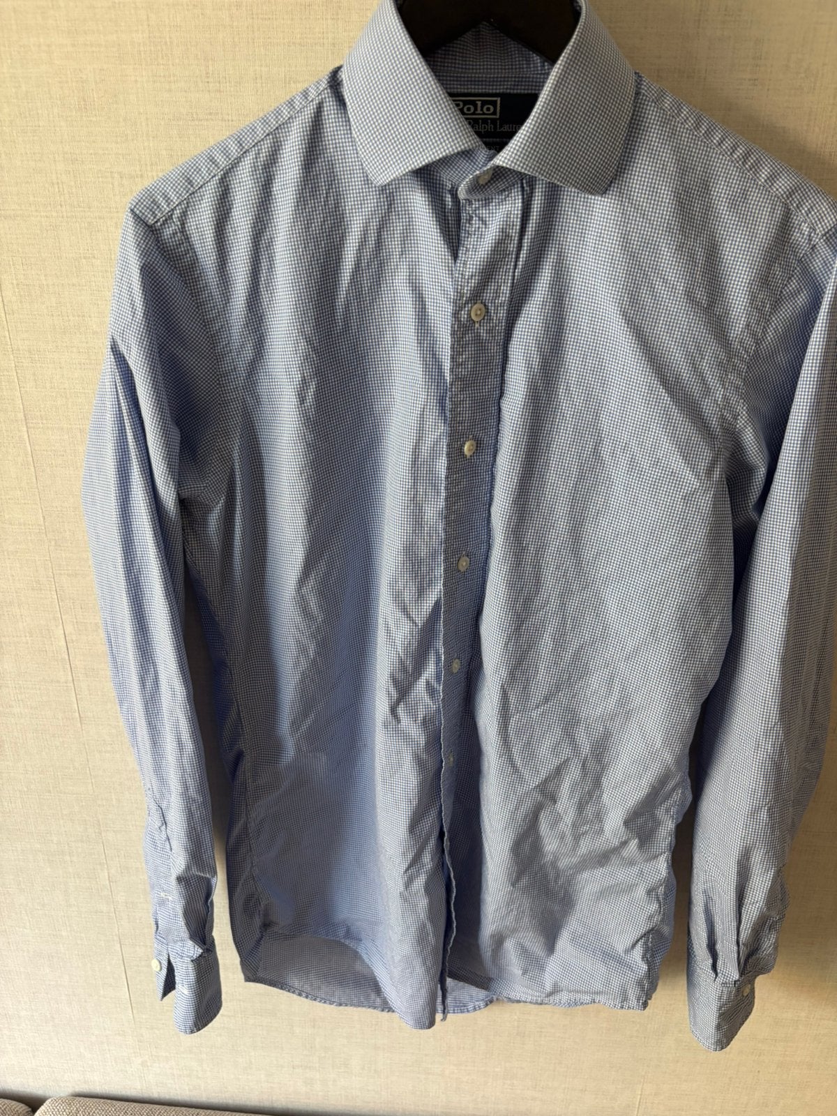 Overhemd Polo by ralph lauren, Ophalen of Verzenden, Zo goed als nieuw, Blauw