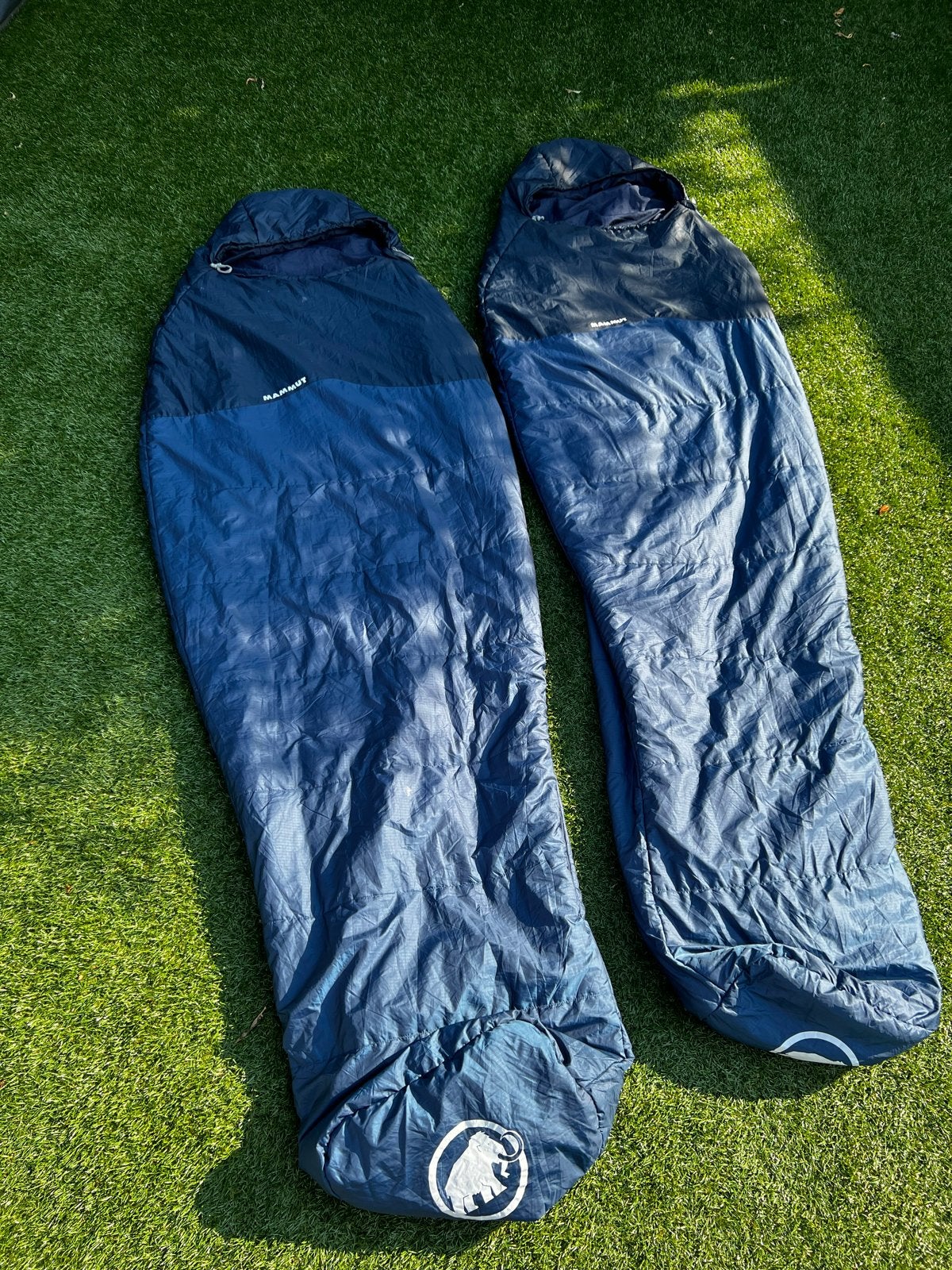 2 x Mammut slaapzak, Caravans en Kamperen, Ophalen of Verzenden, Gebruikt