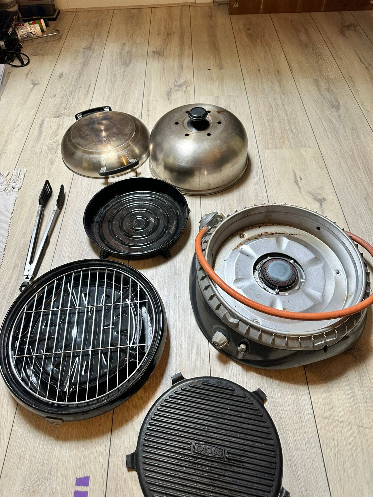 Tafel model skottelbraai, Ophalen of Verzenden, Gebruikt