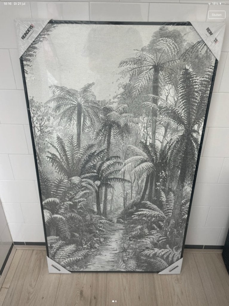 Nieuw tropisch schilderij, Ophalen of Verzenden