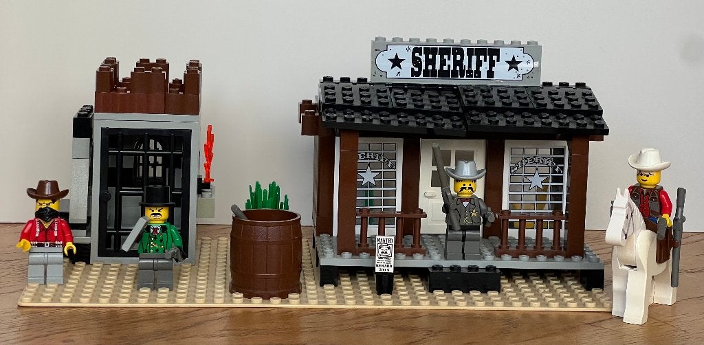 Lego 6755 Sheriff's Lock-Up / zonder doos, Kinderen en Baby's, Speelgoed | Duplo en Lego, Gebruikt, Overige thema's, Lego, Complete set