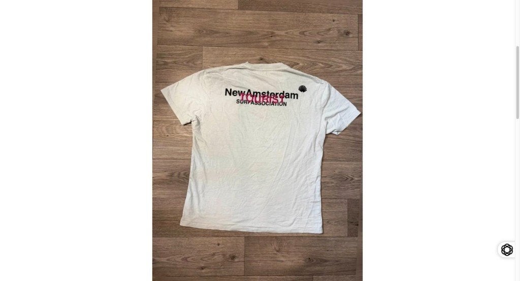 New Amsterdam Surf Association Shirt Tourist XL, Kleding | Heren, T-shirts, Verzenden, Zo goed als nieuw, Maat 56/58 (XL), Wit
