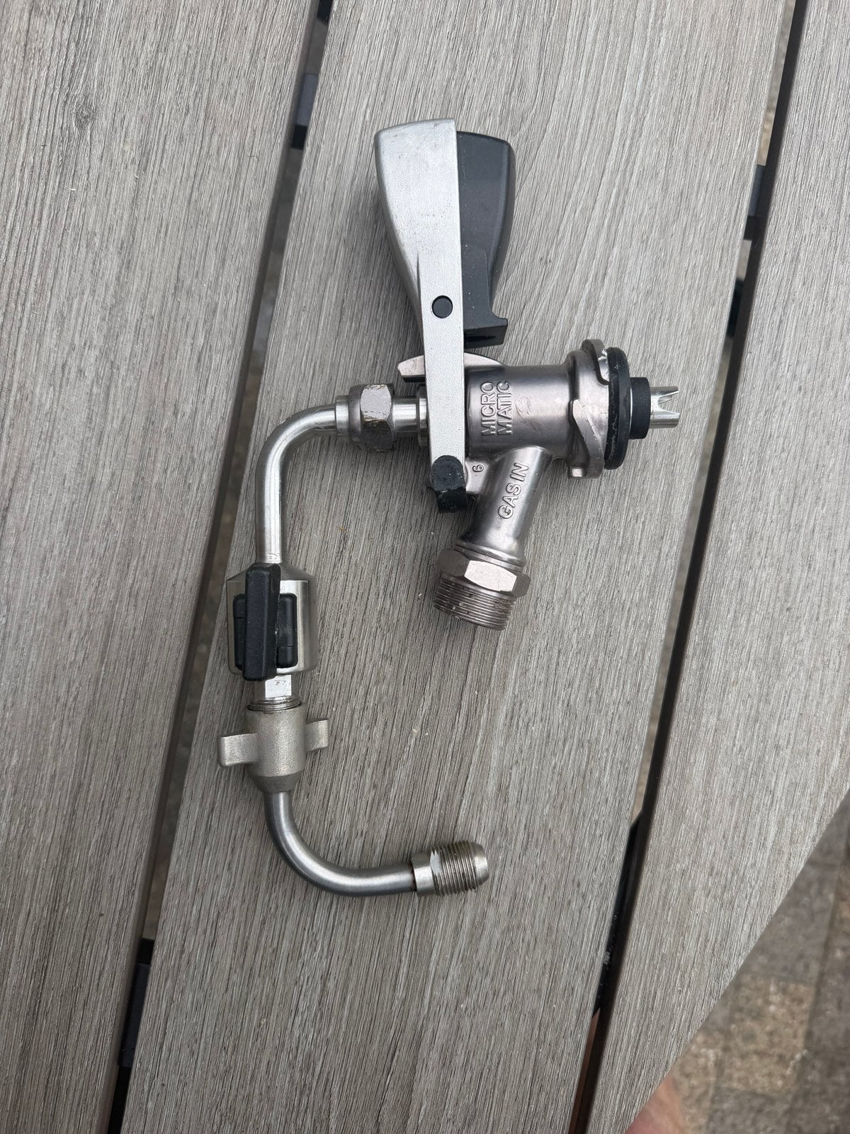 Micro Matic Biertapkraan (Sankey/D-koppeling), Ophalen of Verzenden, Gebruikt