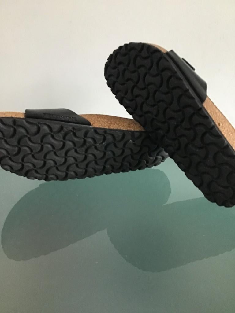 Birkenstock Madrid 37 | Nieuw zwart | Gratis verzenden, Slippers, Verzenden, Zwart, Nieuw