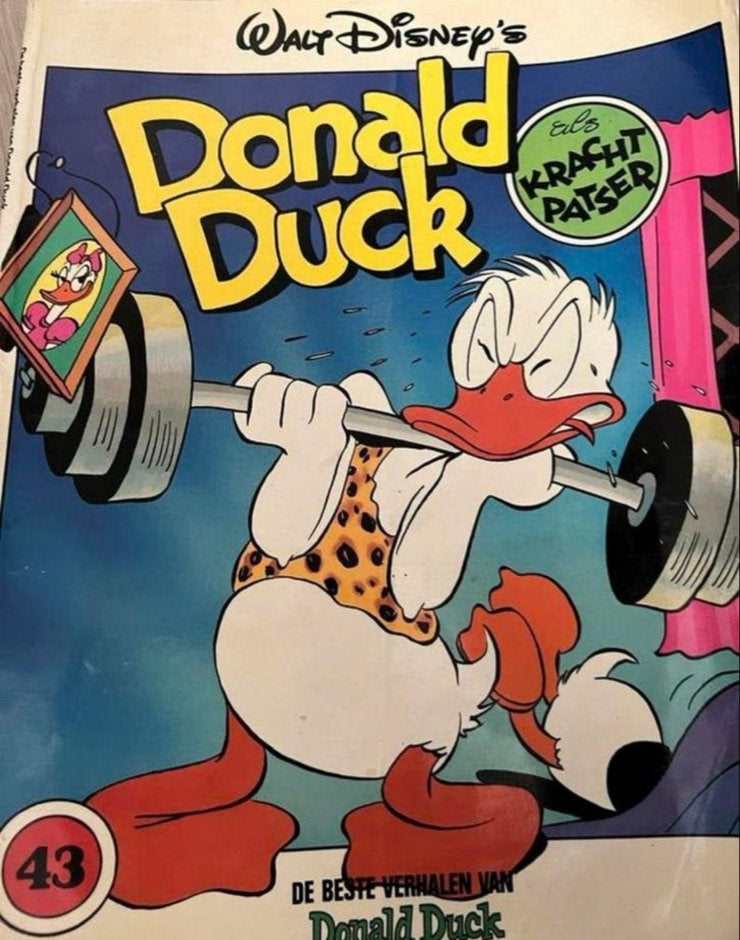 Donald Duck Kracht Patser - De Beste Verhalen van Donald Duc, Eén stripboek, Ophalen of Verzenden, Gelezen