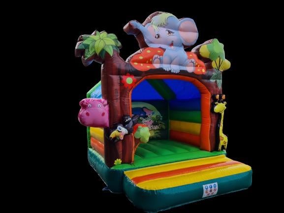 Te koop mooi nieuw springkussen kleine olifant 3x4 meter, Ophalen of Verzenden, Nieuw, Verjaardag