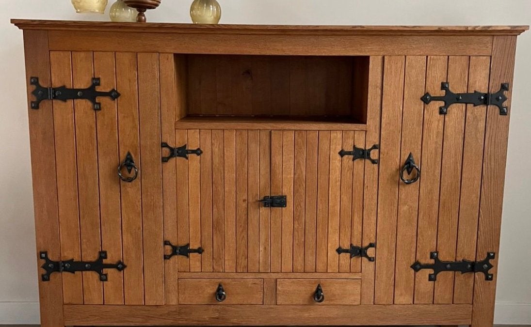 Dressoir buffetkast ladekast eiken, Ophalen of Verzenden, Gebruikt, 25 tot 50 cm, Eikenhout