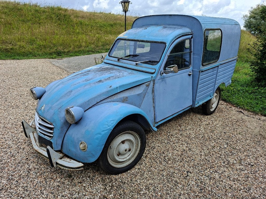 Schuurvondst oldtimer Citroën 2CV AK400 1971, Auto's, Voorwielaandrijving, Zwart, Overige carrosserieën, Citroën