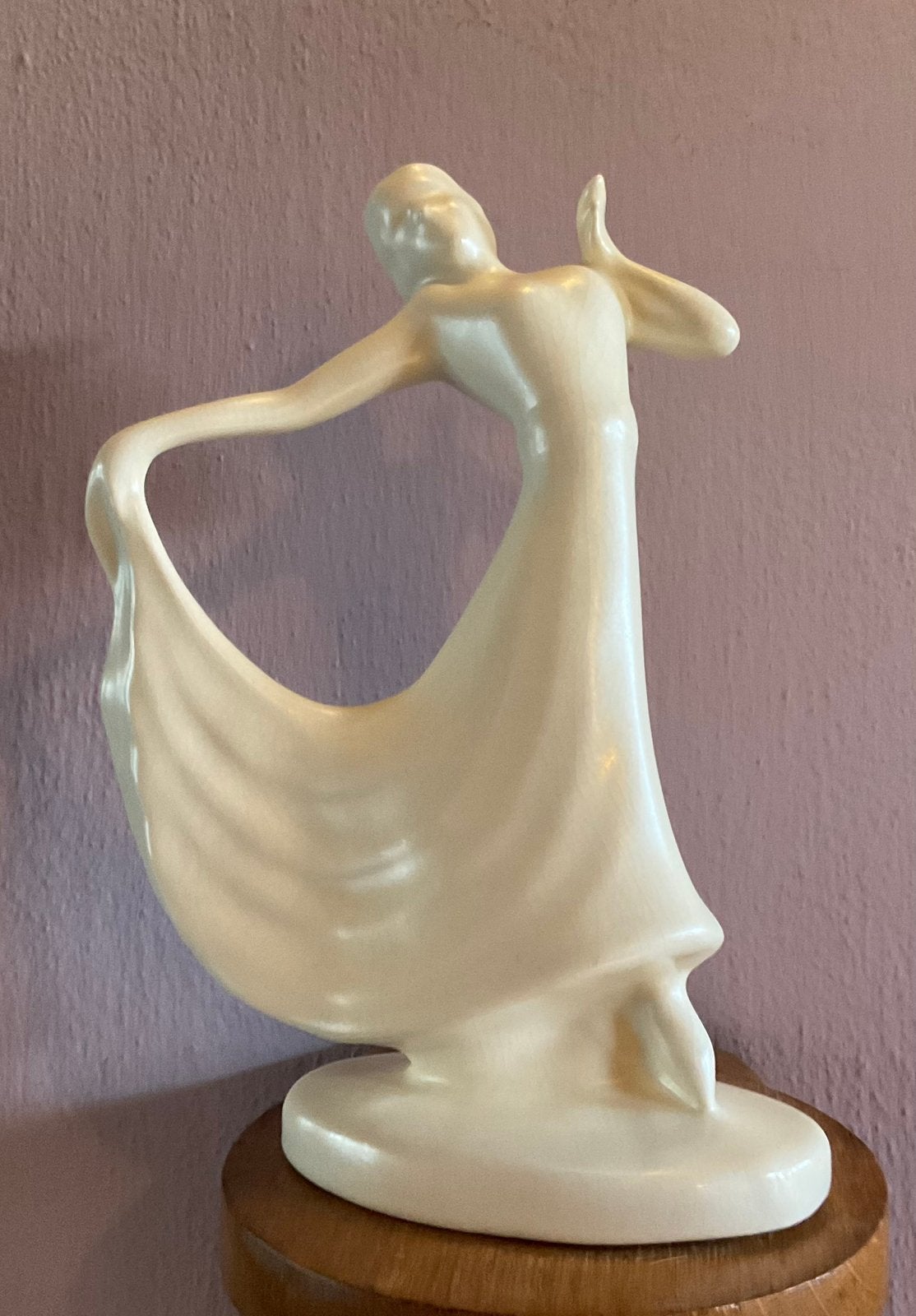 Plateel Art Deco Dame, Ophalen of Verzenden