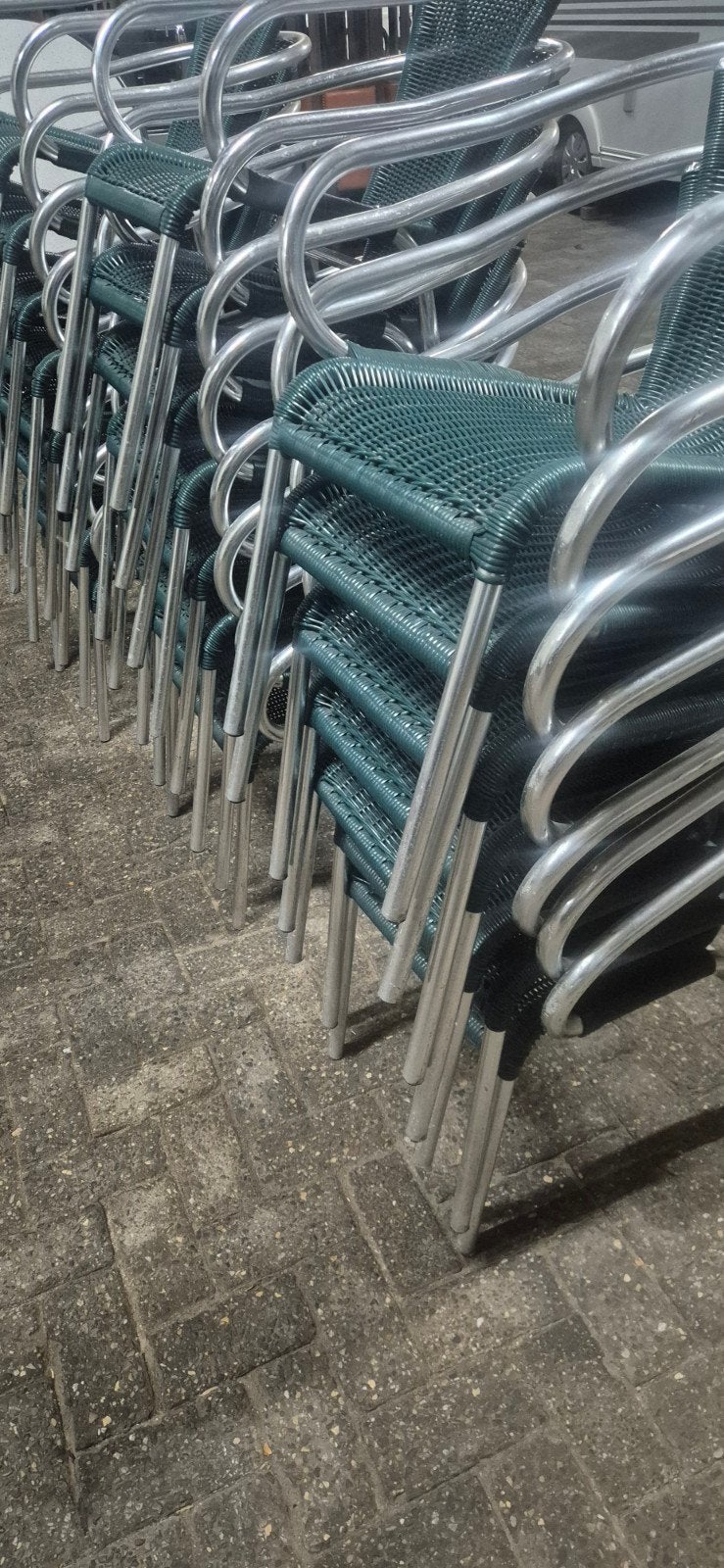 terrasstoelen tuinstoelen buitenstoelen, Tuin en Terras, Ophalen, Gebruikt, Geen, Aluminium