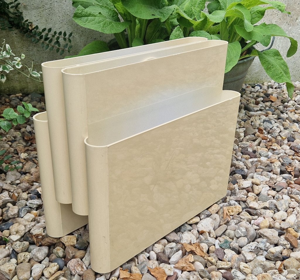 Iconische Vintage lectuurbak KARTELL Giotto Stoppino Italy, Huis en Inrichting, Woonaccessoires | Krantenbakken en Lectuurbakken