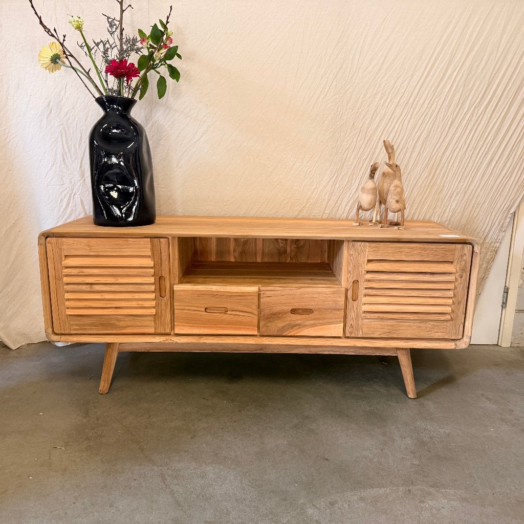 tv meubel teak - op voorraad, veel keuze en Gratis bezorgd, TTM Wonen, Meubels – (Perzische) Tapijten en Woonaccessoires, 150 tot 200 cm