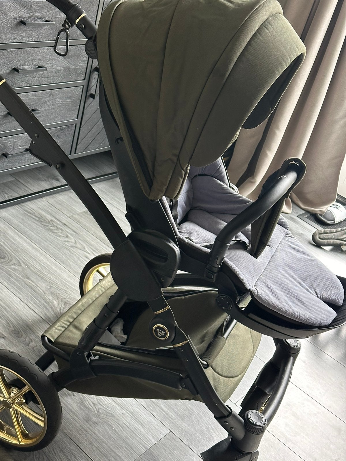 Groene kinderwagen, Kinderen en Baby's, Kinderwagens en Combinaties, Ophalen, Zo goed als nieuw, Overige merken
