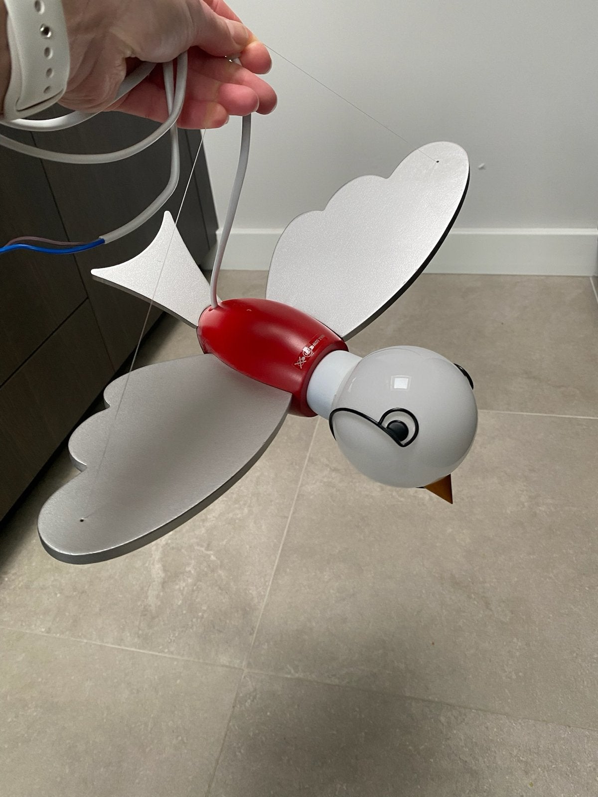 Vogel lamp van Gamma (zonder plafondkap), Huis en Inrichting, Lampen | Overige, Metaal, Overige merken, Gebruikt, Meerkleurig