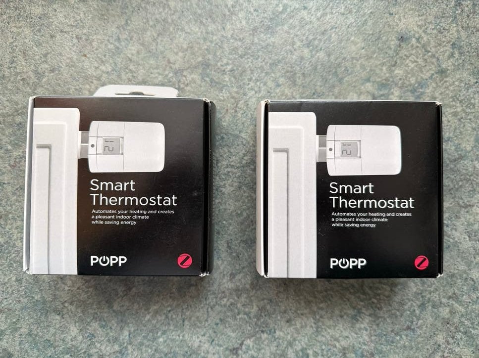 Popp Smart Zigbee Thermostaat (prijs voor 2 stuks) - Nieuw, Doe-het-zelf en Verbouw, Ophalen, Slimme thermostaat, Nieuw