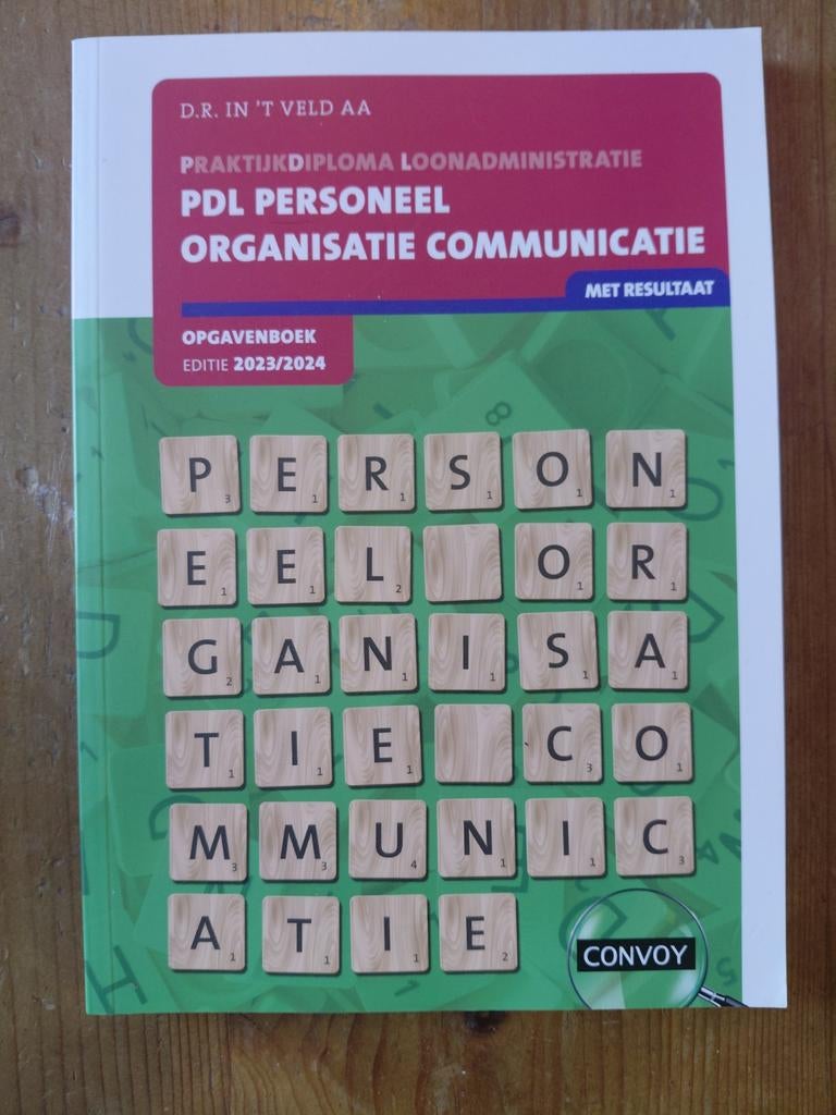 PDL Personeel Organisatie Communicatie Opgavenboek en theori, Boeken, Studieboeken en Cursussen, Ophalen of Verzenden, Zo goed als nieuw